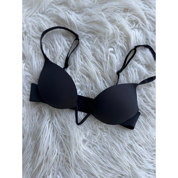 Skims Ultimate Deep Plunge Push Up Bra Onyx Size 30A - Picture 4 of 7